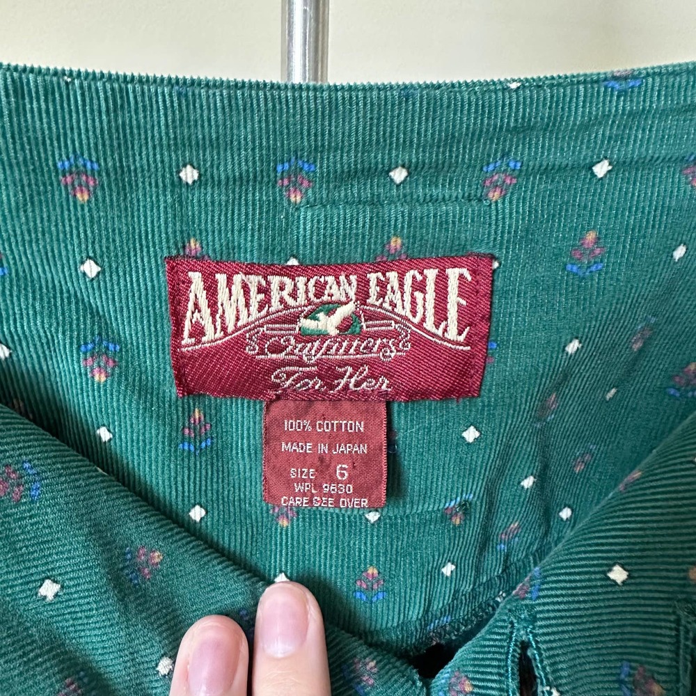 Vintage American Eagle Corduroy Trousers Sz 6 - Picture 4 of 6